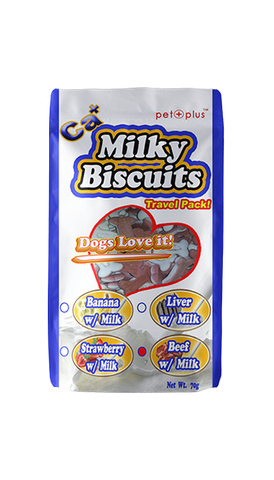 Petplus Milky Biscuit Travel Pack-Beef