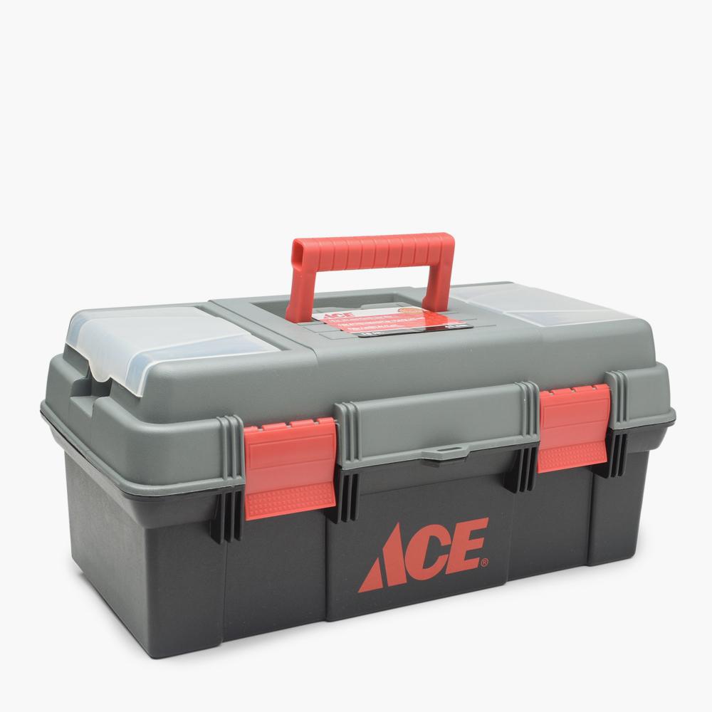 ACE Plastic Tool Box 16in. - Gray