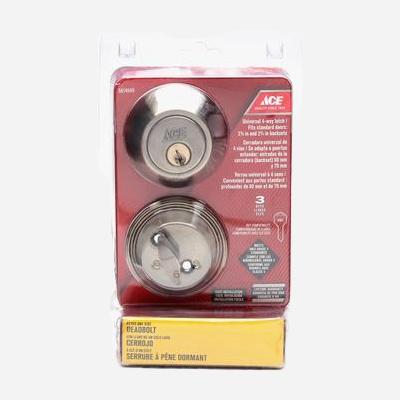 ACE Deadbolt Single Cylinder Antique Brass