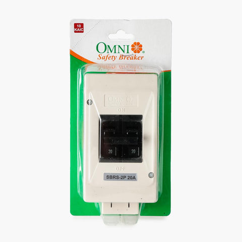 Omni Safety Breaker (Regular with Socket) - 2P/20AMP