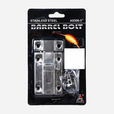 Archie 3" Stainless Steel Barrel Bolt AS-506