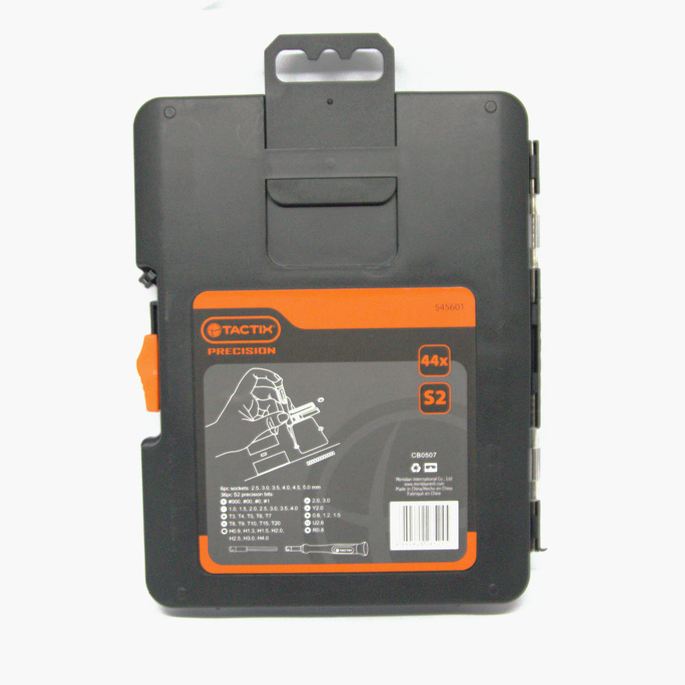 Tactix 44-Pc Precision Screwdriver Bit Set