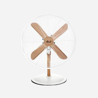 Asahi Wood Desk Fan 16in. XF6004 - White