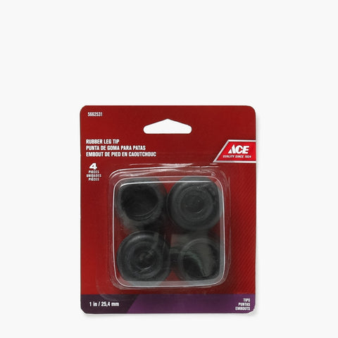Ace 4-Pack Rubber Leg Tip 1in. Set