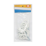 Miller PVC Coated Cup Hooks 2" - White