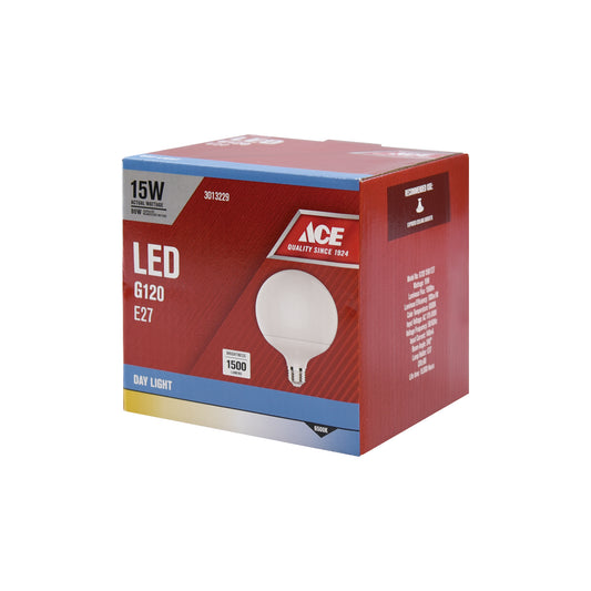 ACE LED Globe Bulb G120 15W E27 6500K Daylight