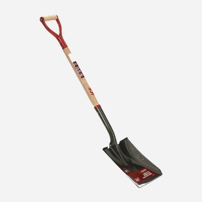 Square point shovel top