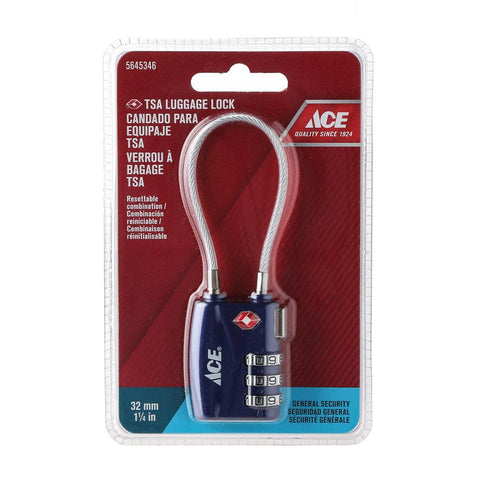 Ace Luggage Lock TSA 3 Dial 32mm