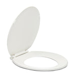 Ace 17" Round White Plastic Toilet Seat Cover