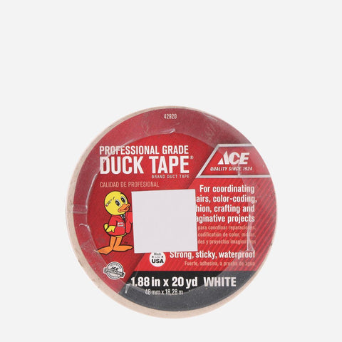 Ace Professional Grade Duck Tape 1.88in.x20yds - White