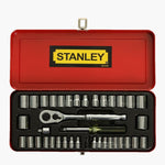 Stanley 37 Piece A/F & Metric 1/4in. & 3/8in. Drive Socket Set