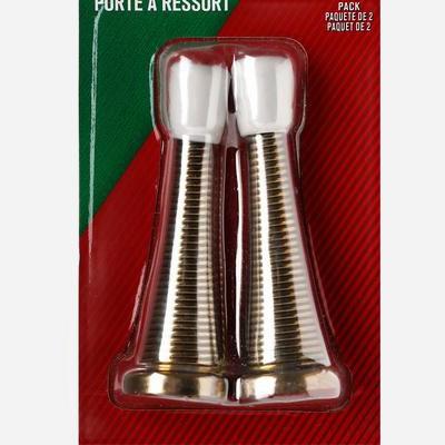 ACE 2-Pack Broad Spring Door Stop 3in. Set – Bright Brass