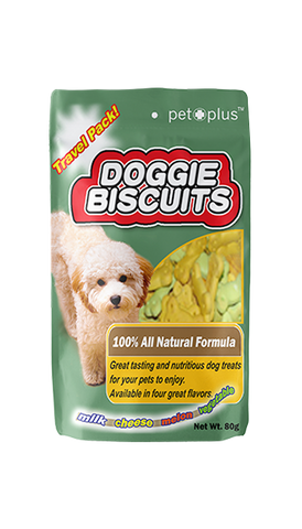 Petplus Dog Biscuit Bone Travel Pack 80G