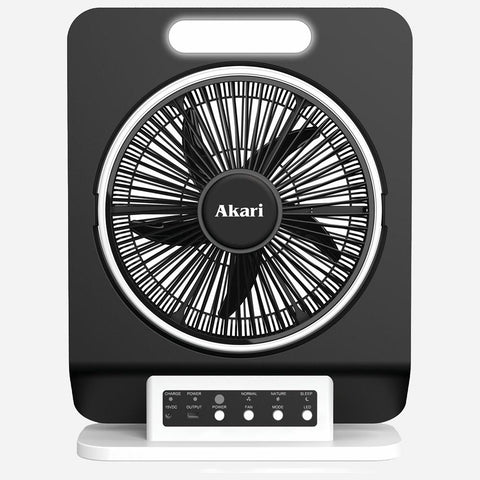Akari Oscillating Box Fan Black 50W ARBF-5913