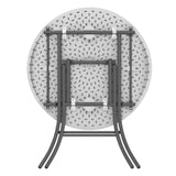 Lifetime 33-Inch Personal Round Folding Table (White)