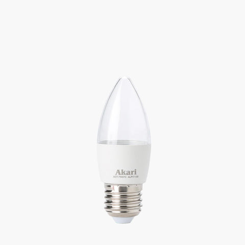 Akari LED Clear Candle Bulb 7W Daylight E27