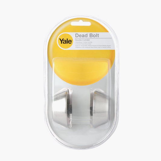Yale Satin Stainless Steel Standard Duty Dead Bolt Double Cylinder H8121 US32D