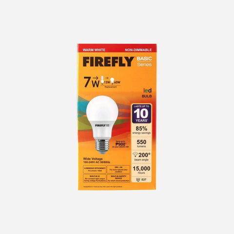 Firefly 7W Warm White LED Light Bulb