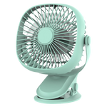 Akari Rechargeable Fan with LED Power- Green