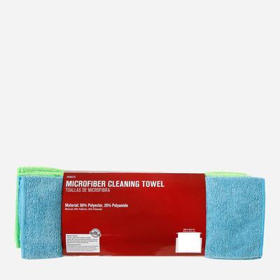 AllTopBargains 5 PC Multi Purpose Cleaning Microfiber Cloths Set Rag Window Cleaner Towel Car, Blue