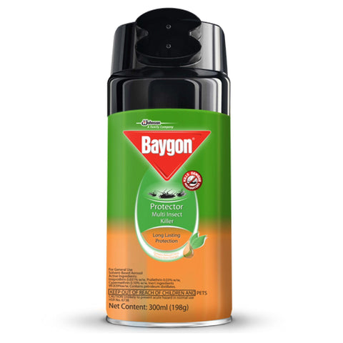 Baygon Protector Multi-Insect Killer 300ml (Orange Scent)