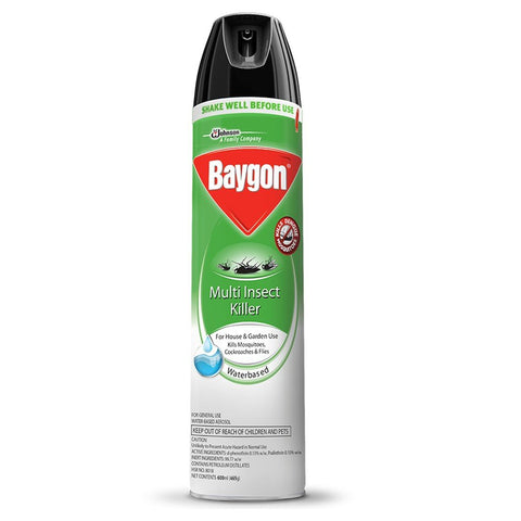 Baygon Multi-Insect Killer Waterbased Aerosol 600ml