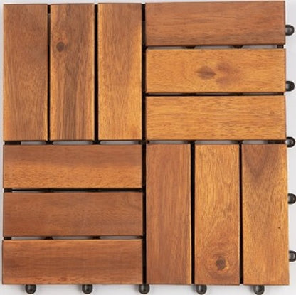 ACE 6-Pc Wooden Deck Tiles (12-Slats)