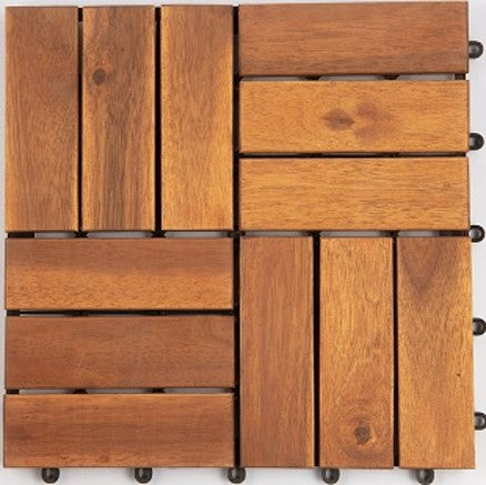 Ace 6-Pc Wooden Deck Tiles (12-Slats)