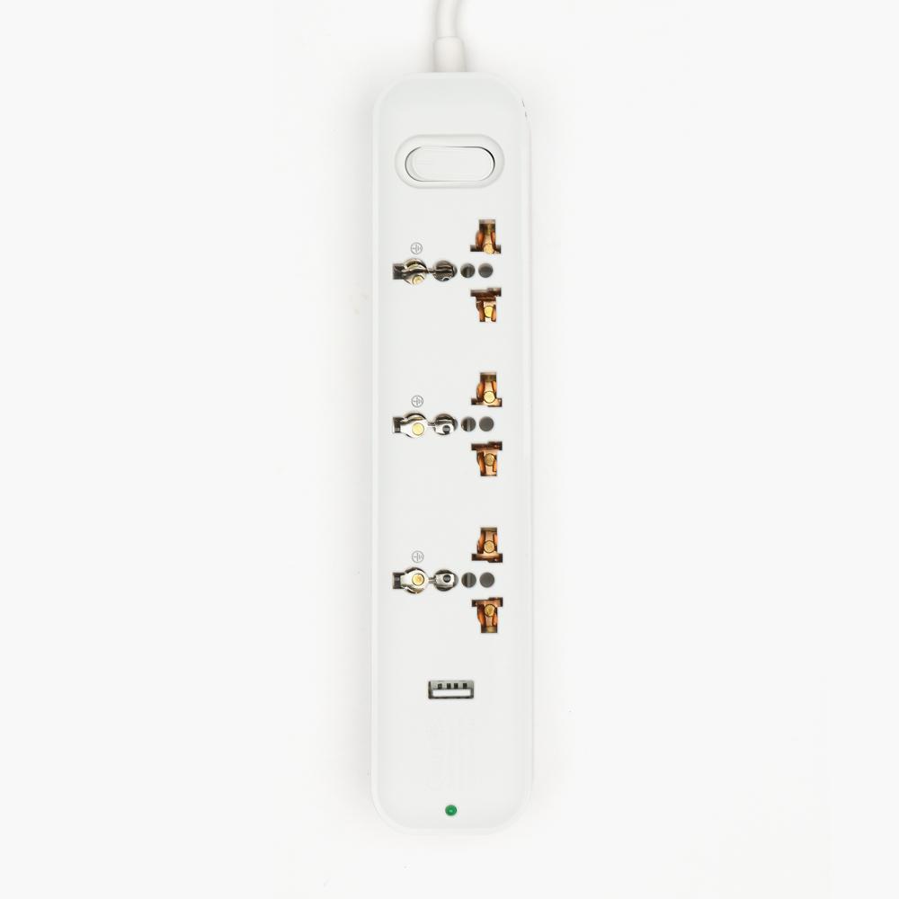 Omni 3-Gang Travel Surge Protector/Extension Cord