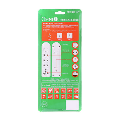 Omni 4-Gang Extension Cord with Switch WER-103
