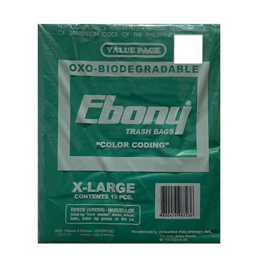 Ebony Green XL Trash Bag (15's) – AHPI