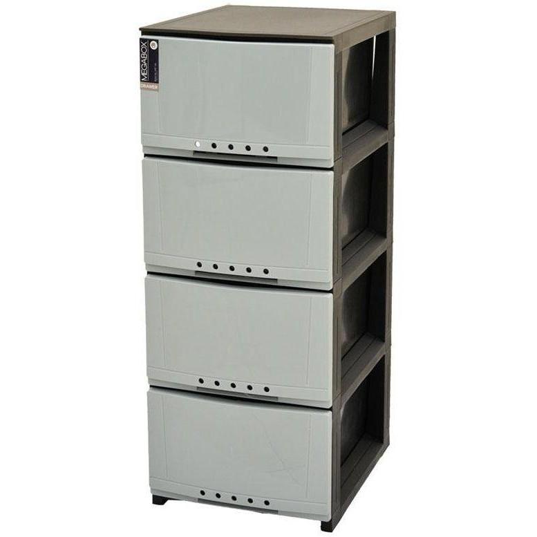 Megabox 4-Layer Drawer (Gray)