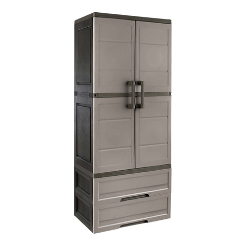Megabox MG186 Wardrobe Cabinet w/Drawers (Gray)