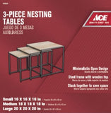 Ace 3-Piece Nesting Tables