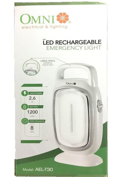 Omni rechargeable emergency light top