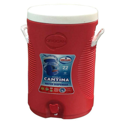 Orocan 22L Cantina Water Jug (Red)