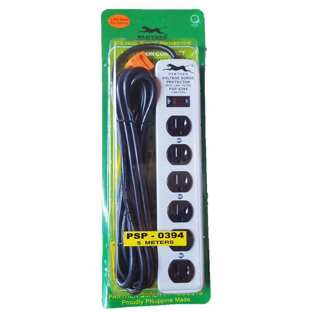 Panther PSP-0394 5-Meter Surge Suppressor w/Cord