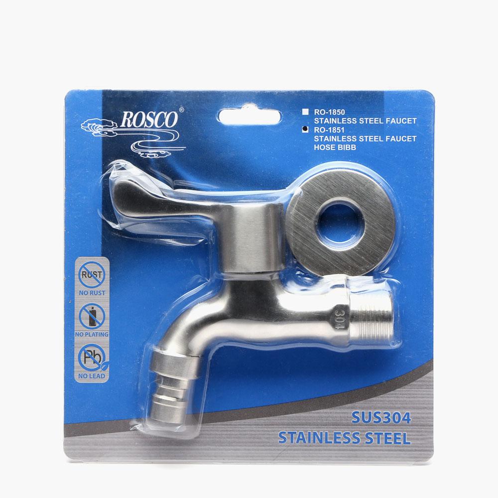 Rosco RO-1850 Stainless Steel Faucet Hose Bib