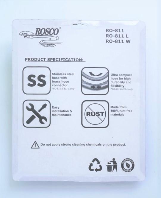 Rosco Stainless Steel Shower Hose (1.5 meters)