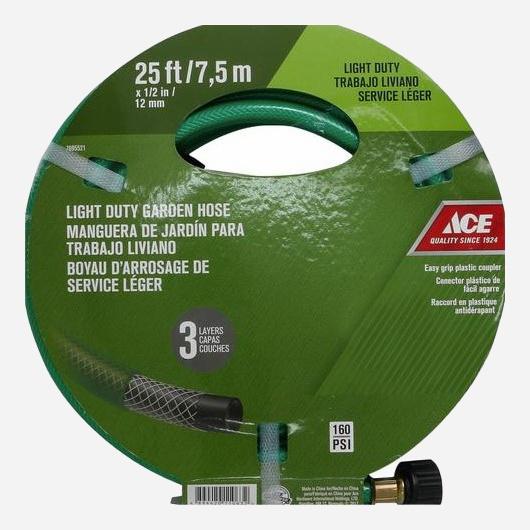 ACE Light Duty Garden Hose 25ft. x 1/2in.