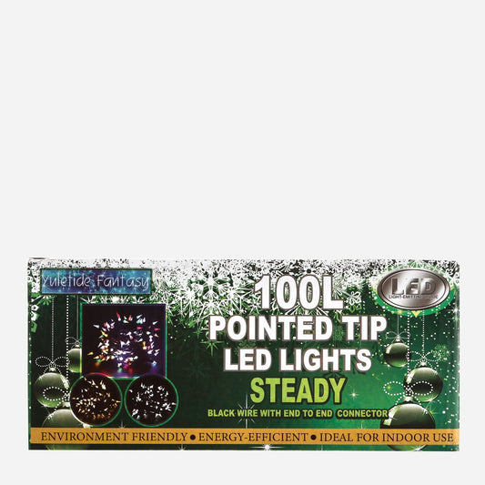 Yuletide Fantasy 100 Curtain LED Christmas Lights 9.45m - Multicolored