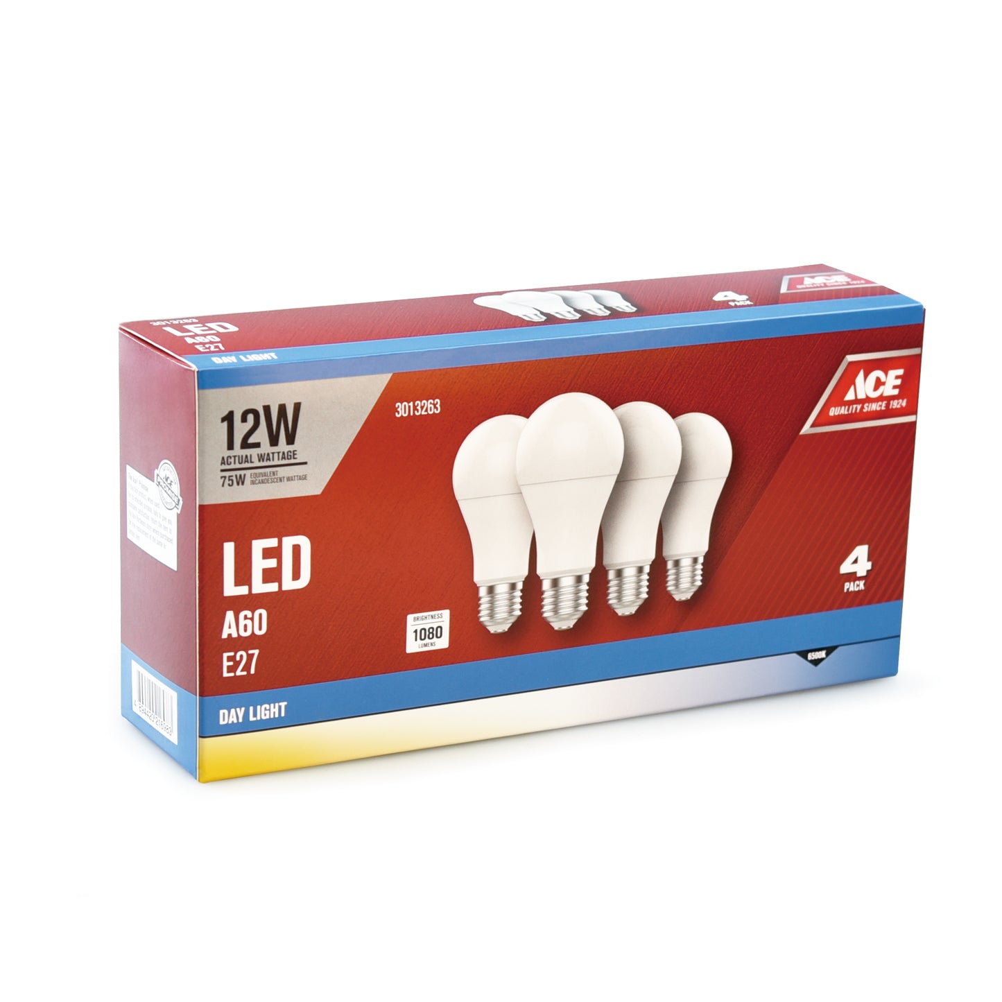 ACE LED Bulb A60 12W E27 6500K Daylight 4-Pack