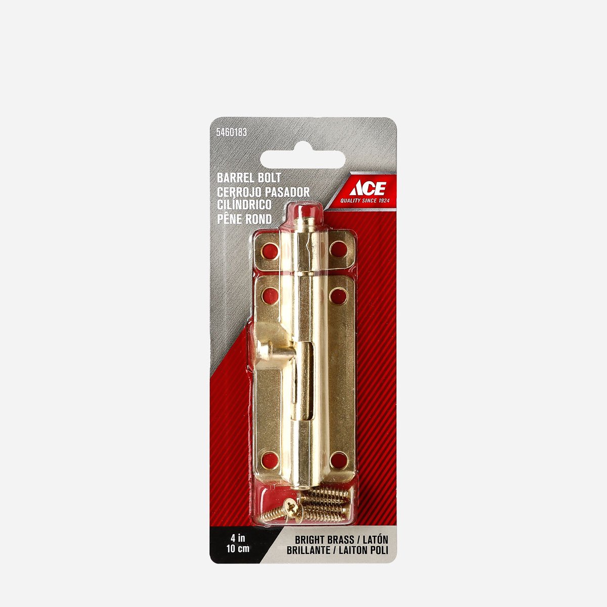 ACE Barrel Bolt 4in. Bright Brass