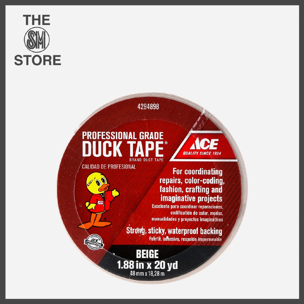 ACE Professional Grade Duck Tape 1.88in.x20yds - Beige