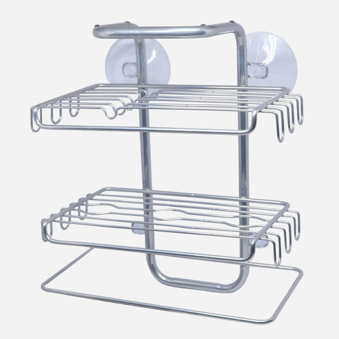 Inter Design-60463 Classico Suct Shower Shelves Chrome