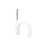 KSS Nail Cable Clip 1/2" White