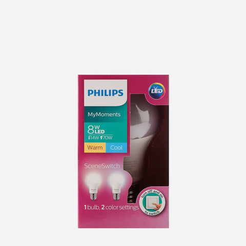 Philips LED Light Bulb 8W – Warm Cool