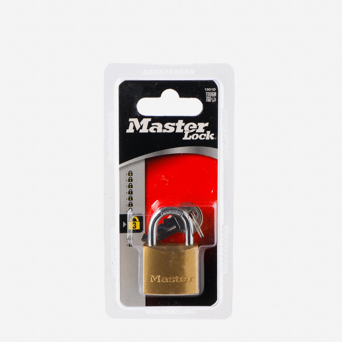 Master Lock Solid Brass Padlock 30mm #130D-1901-D