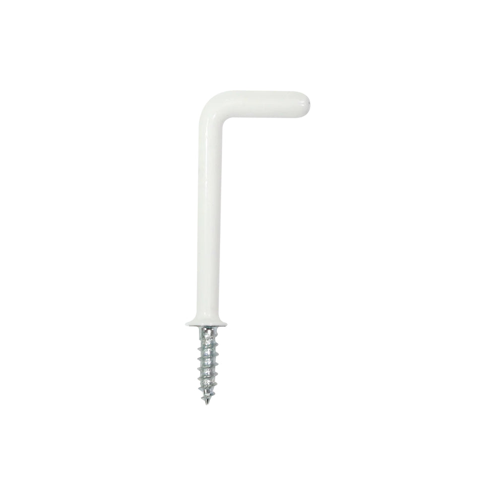 Miller PVC Coated SQ Hook 1"- White