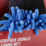 Ace Microfiber Chenille Mitt - Blue